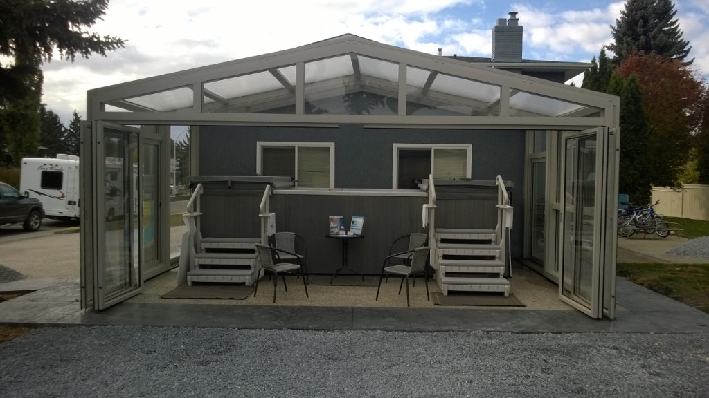 Year round enclosed exercise pool
