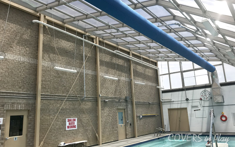 Inside Commercial Pool Enclosure