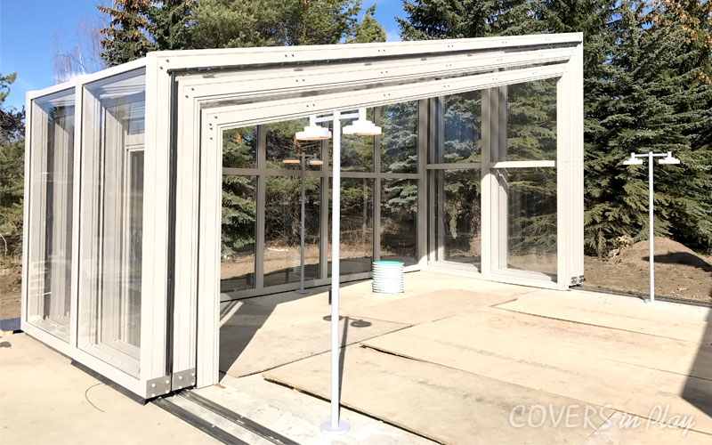 Lean-to Pool Enclosure