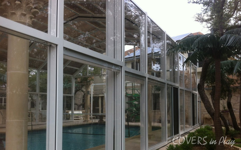 Two storey Retractable Pool Enclosure