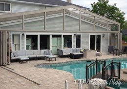 Single Peak Pool Enclosure