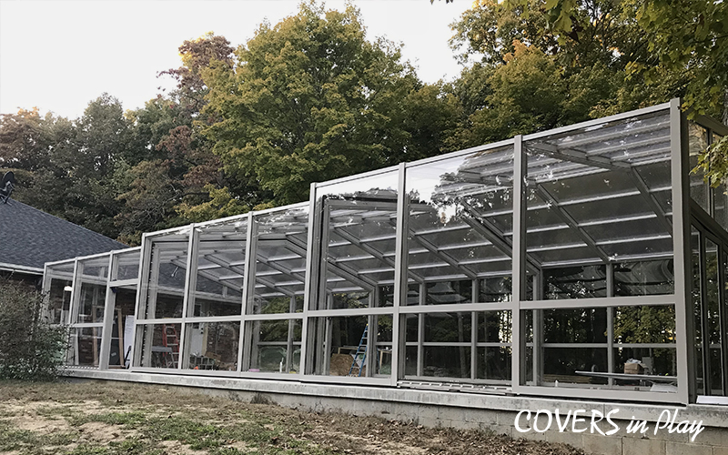 Paris Illinois Retractable Pool Enclosure