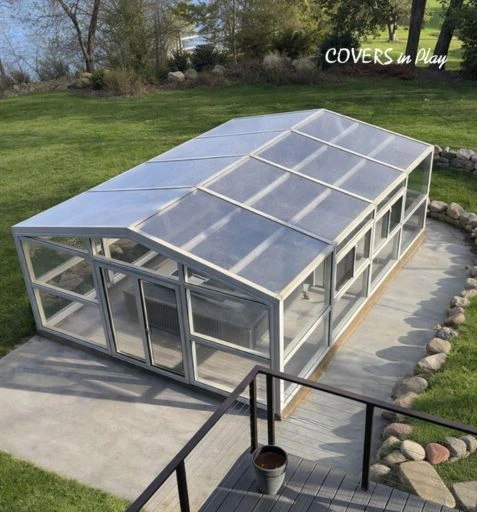 Pool enclosure just installed