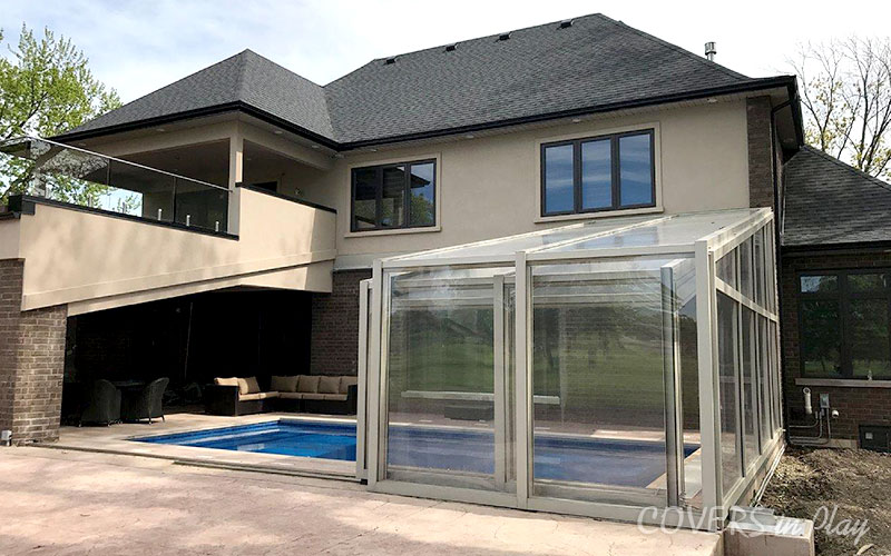 Pool enclosure designed to build an indoor pool for year-round use.