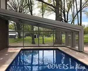 Lean-to pool enclosure picture